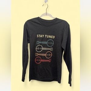 Gray Crew Neck Long Sleeve T-Shirt